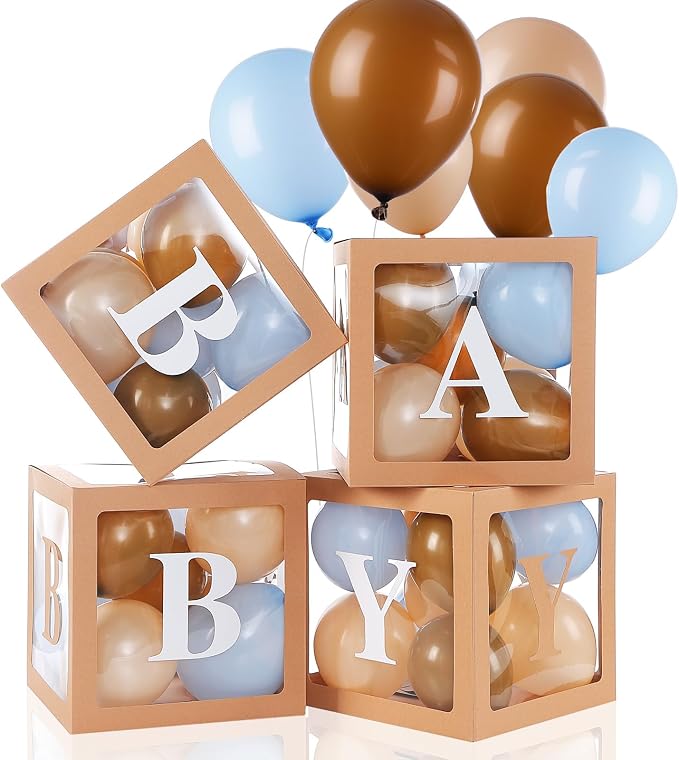 Zhanmai Baby Boxes for Bear Baby Shower Decoration by Zhanmai