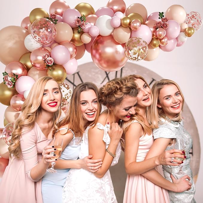 Rose Gold Balloon Garland Arch Kit - Image 7