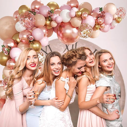 Rose Gold Balloon Garland Arch Kit - Image 7