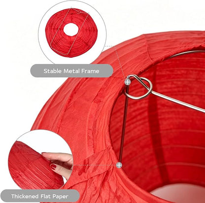 Colorful Paper Lanterns Set - Image 4