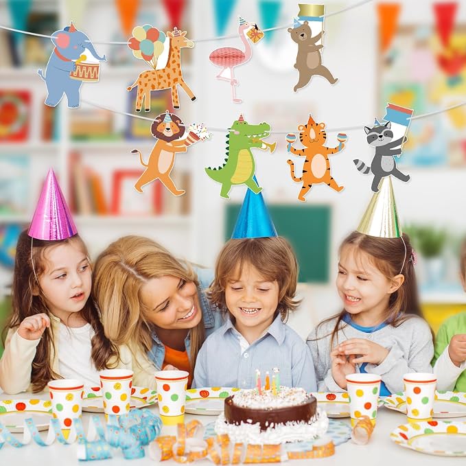 Carnival Animals Banner Circus Party Animal Garland Animals Performers Banner - Image 6