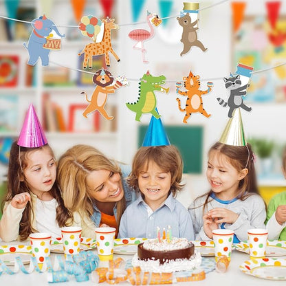 Carnival Animals Banner Circus Party Animal Garland Animals Performers Banner - Image 6