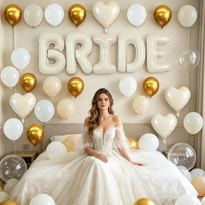 TONIFUL 40 Inch Giant Bride Balloon Bachelorette Party Decorations - Image 5