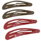 Camila Paris CP1330D French Hair Barrettes Clips, Snap Hair Slides Clic Clac for Women, Styling Girls Side Slide-in Metal Snap Pin Hair Accessories for Women. Strong Hold, No Slip Grip, Made in France