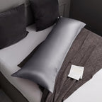 TELUS Body Cooling Pillow Case Cover, Bamboo Rayon & Lyocell Pillowcase with Zipper Closure, Breathable Pillow Case for Hot Sleepers and Night Sweats, 20x54 inches, Deep Grey