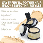 2 Pack Hairline Powder for Women and Men,Used to Root Touch Up Hair Color, Thinning Hair,Gray Hair Coverage and Bald Spots Coverage, Light Blonde