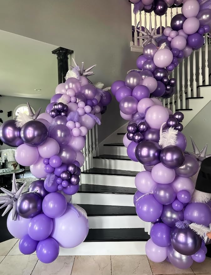 Purple Balloons, Birthday Decorations - Image 2