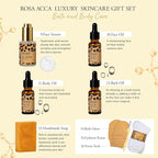 Leopard 32 Pcs Facial Skin Care Set, Spa & Self-Care Gifts, Bath and Body Gifts for Women, Lip Oil, Face Sheet Mask, Bath Oil, Hyaluronic Acid, Birthday, Christmas, Valentines