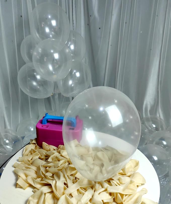 300 Pack Clear Balloons 12 Inch Latex Clear Latex Party Balloon Bulk - Image 7