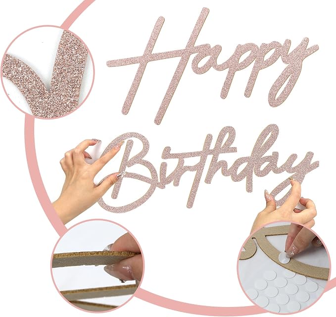 Happy Birthday Sign for Backdrop - Image 3