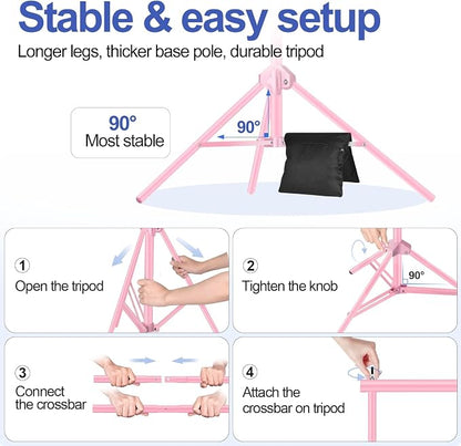 EMART Backdrop Stand 10x7ft Photo Studio Adjustable Background Stand Support kit - Image 5