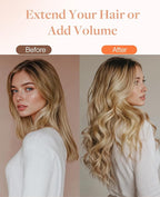 GOO GOO Invisi Edge Tape in Hair Extensions Human Hair, 3/8/613 Walnut Brown to Ash Brown and Bleach Blonde 10pcs injected with 10pcs classical tape ins, 20inch 50g, Virgin Remy Hair, Natural Look