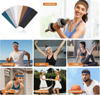 Workout Headbands for Women Non Slip - 8PCS Elastic Sport Head Bands for Women's Hair, Sweat Headband for Athletic Yoga Running Gym