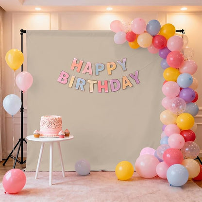 Beige Photography Backdrop for Photoshoot, Fabric 8x10ft | Polyester Studio - Image 3