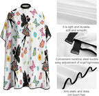 Professional Anti Static Hair Cutting Cape with Elastic Buckle, Waterproof Salon Cape for Coloring/Perming/Styling