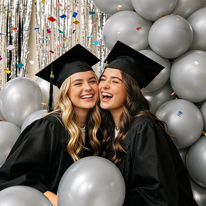 100pcs Gray Balloons 12 Inch Matte Latex Balloon | Helium Compatible, Baby - Image 6