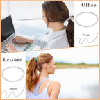 Unaone Hair Elastics Ties, 300 PCS Stretchable Rubber Hair Band No Crease Hair Band 2mm for Thin Hair, Suitable for Women, Men, Girls and Boys