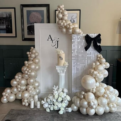 Pearl White Balloons, for Girl Wedding Bridal Shower Birthday Party Decoration - Image 4