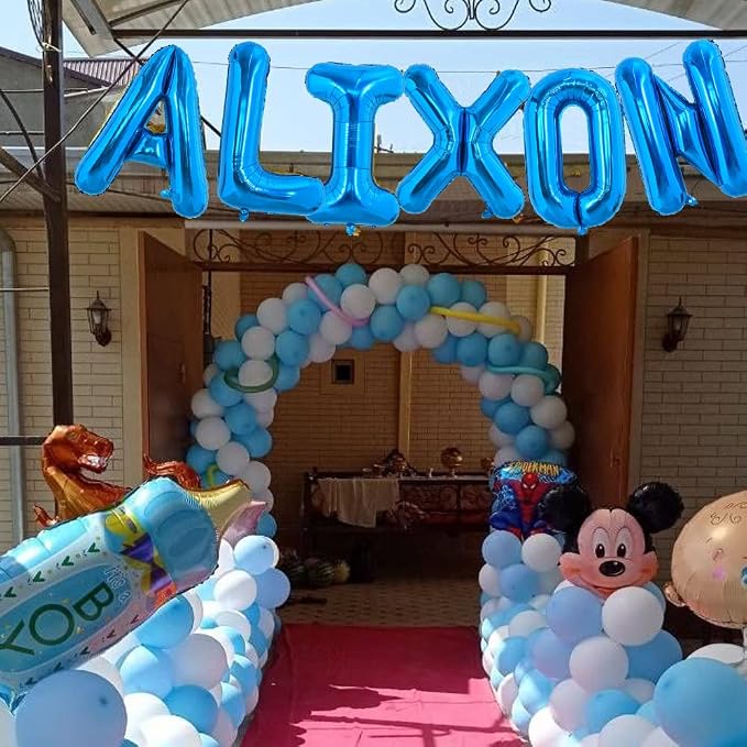 TONIFUL 40 Inch Large Blue Letter I Foil Balloons Alphabet Balloons | Giant - Image 6