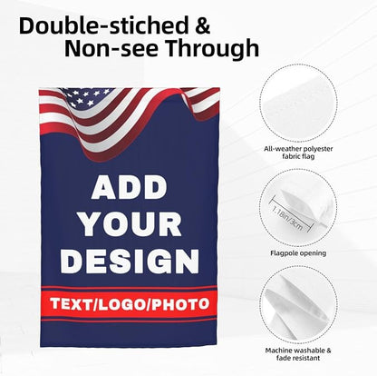 Custom Garden Flag Personalized Double Side Flags | Add Your Image Text Logo - Image 3