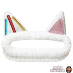 LUV HER Kids Hair Brush & Spa Headband Set for Girls - with Gabby's Dollhouse characther Cakey - Fun Grooming Kit for Detangling, Styling & Skincare - Soft & Stretchy One Size, Ages 3+