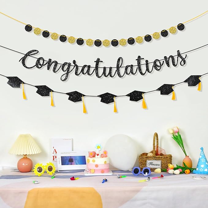 Pre-Strung Congratulations Banner Set, Retirement, Engagement Party, Ready to - Image 5