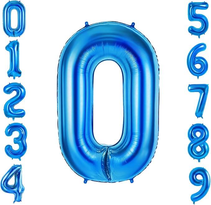 Number 0 Balloons for Birthday Party Decorations, 0-100 Large No.0 Balloons for by Joycard