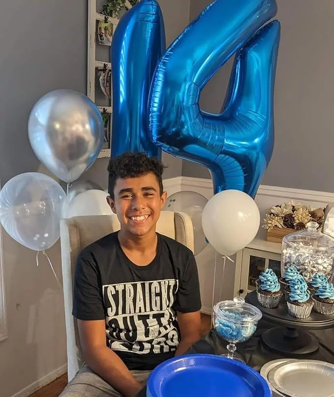Navy Blue 14 Balloon - Image 3