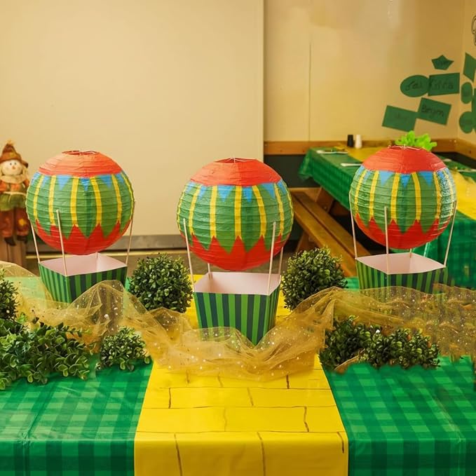 Leinuosen 6 Set Wizard Party Decoration Hot Air Balloon Table Centerpieces Decor - Image 6