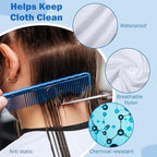 12Pcs Barber Cape 64 x 56'' Large Waterproof Hair Cutting Salon Cape Adjustable Snaps for Hair Dye Salon Stylist Supplies