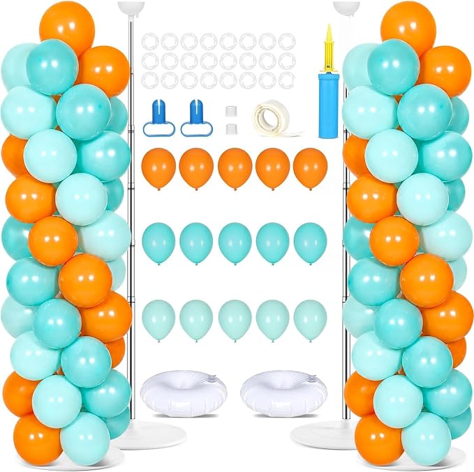 2 Sets Adjustable Balloon Column Stand Kit by Naozinebi