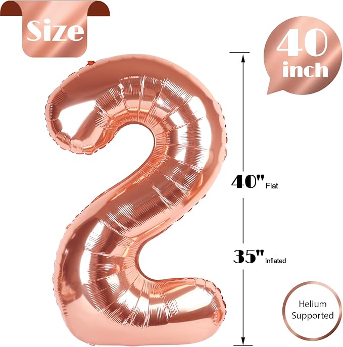 Rose Gold 2 Balloon - Image 5