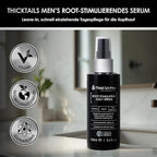 ThickTails Men’s Hair Growth Serum for Thinning Hair | Leave-In Root & Scalp Serum with Caffeine, Biotin & Saw Palmetto | Lightweight Vegan Hair Thickening Treatment, 1.7 fl oz