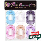RC ROCHE 6 Pcs Flat Claw Hair Clips for Women Thick Hair French Round Duckbill Square Secure Strong Hold Grip Clamps Barrettes Curved No Slip No Crease Plastic Styling Cute, Medium Transparent