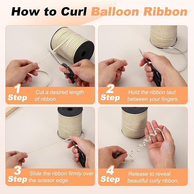 PATIKIL Glitter Curling Ribbon 500yds x 1/5" Plastic Balloon String Ribbon | - Image 4