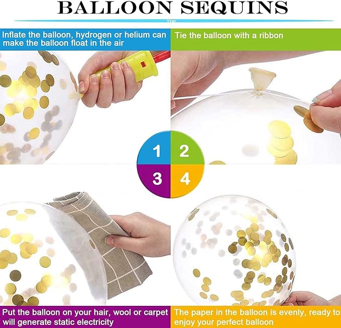 Black Gold 50th Birthday Balloons Pack of 15 Men Women Happy 50th Birthday - Image 4