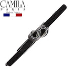 Camila Paris CP2812 French Hair Barrette Clip for Girls, Handmade, Metal-Free Closure Strong Hold Grip Hair Clips for Women, No Slip Durable Styling Girls Hair Accessories, Made in France