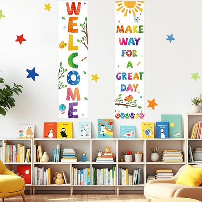 Sideim Colorful Classroom Welcome Poster Decorations, Welcome Sign - Image 6