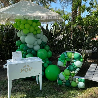 Awenztech 120pcs 5 inch Dark Green Latex Balloons | Tropical, Birthday Party - Image 7