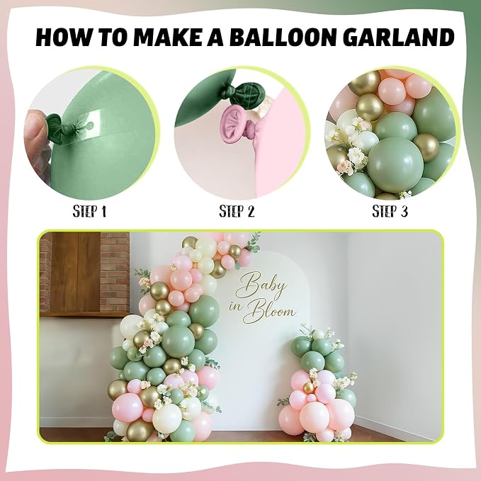 Baby in Bloom Balloon Arch Kit - Image 7