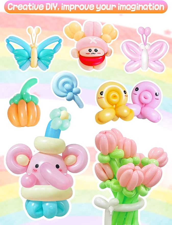 Apipi 100 Pcs Premium Latex 260 Balloons Kit - Image 2