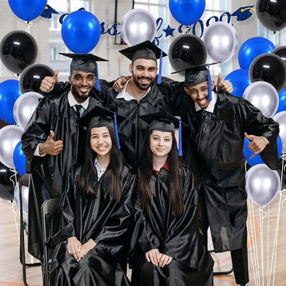 Royal Blue Black Balloon Garland Kit - Image 8
