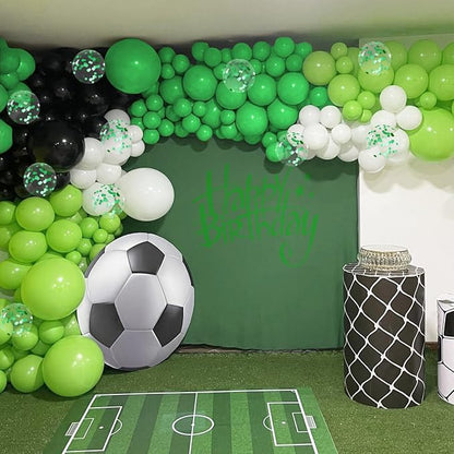 12inch Green and Black Balloons - Image 7