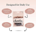 Kitsch Hair Ties No Damage for Kids, Teens and Women - Rubber Bands for Hair Styling | No Snag Hair Elastics | Daily Hair Accessories | Ideal Gifts for Women - 500pcs (Brown)