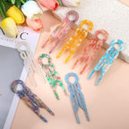 8 Pcs French Hair Pins for Women French Hair Clips Elegant Design Accessories Suitable for Christmas Valentines Wedding Birthday Thanksgiving Hairpin Gifts (Set C)