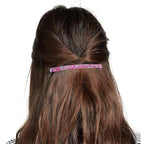 Long French Hair Barrettes 4 Inch Large Hair Clips for Women Thick Hair Automatic Clasp Clamp Pins Resin Nonslip Grip Ponytail Holders, Stylish Hair Accessories Blue Green Pink 3 Pack