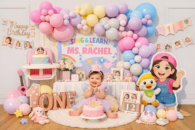 Pastel Can You Say One Balloon Arch Garland Kit - Image 5