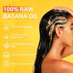 Batana Oil - Raw Batana Hair Mask Restores Damaged Thin Hair & Scalp, Organic Batana Oil Paste Conditioner for Hair Growth Suitable for Women & Men Prevents Loss Dry Fits All Hair Type (4oz)