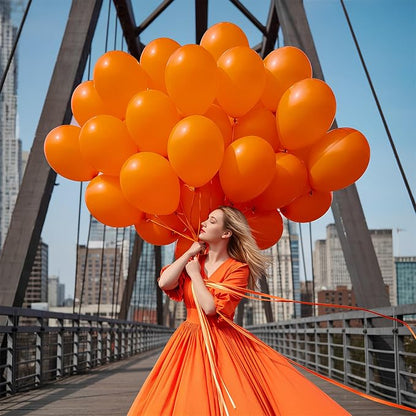 Orange Balloons 100 Pack 12 inch Extra Thick Latex Party Balloons | Balloons - Image 3