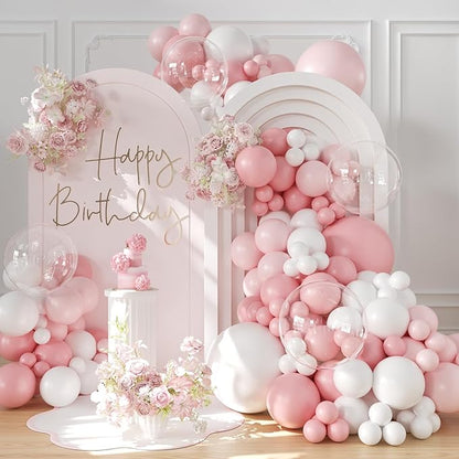 Pink Balloon Arch Kit for Baby Shower Bridal Shower Birthday Decorations | by CROSSFINGERS